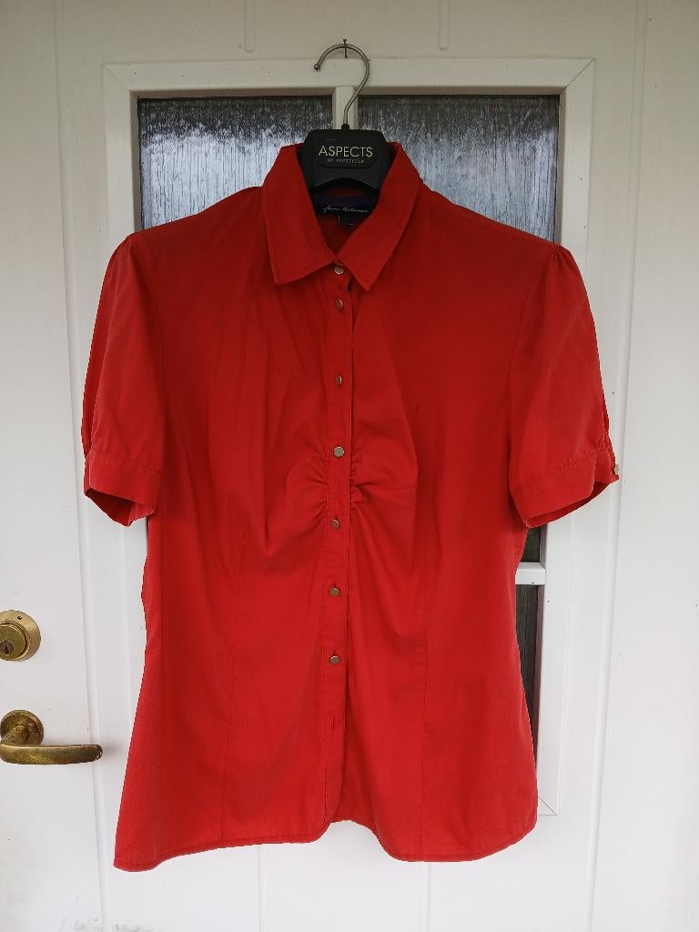 BLOUSE van Frans Molenaar, Kleding | Dames, Verzenden, Gedragen, Maat 38/40 (M), Rood