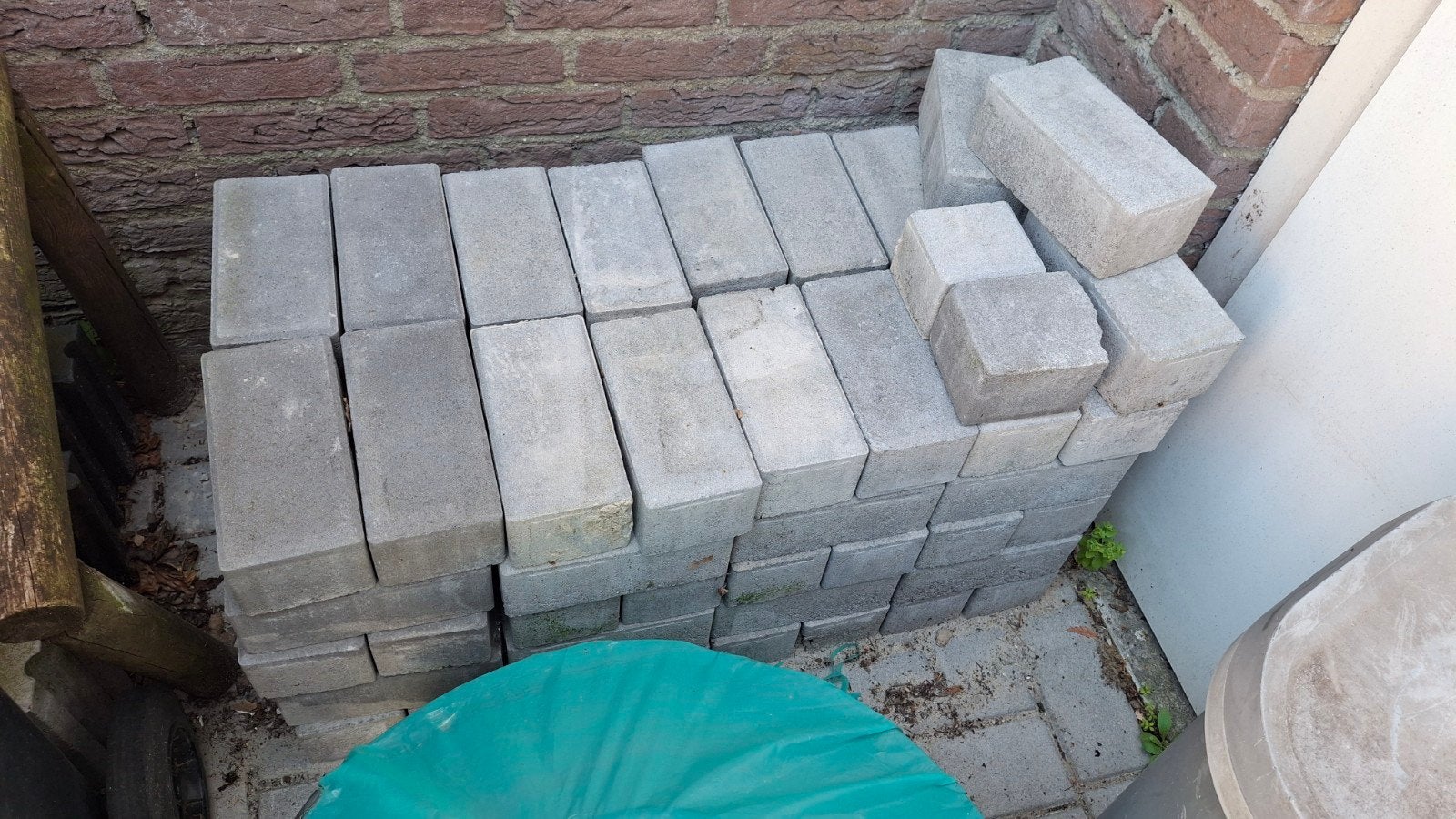 Klinkers, Ophalen, Nieuw, Beton, Klinkers