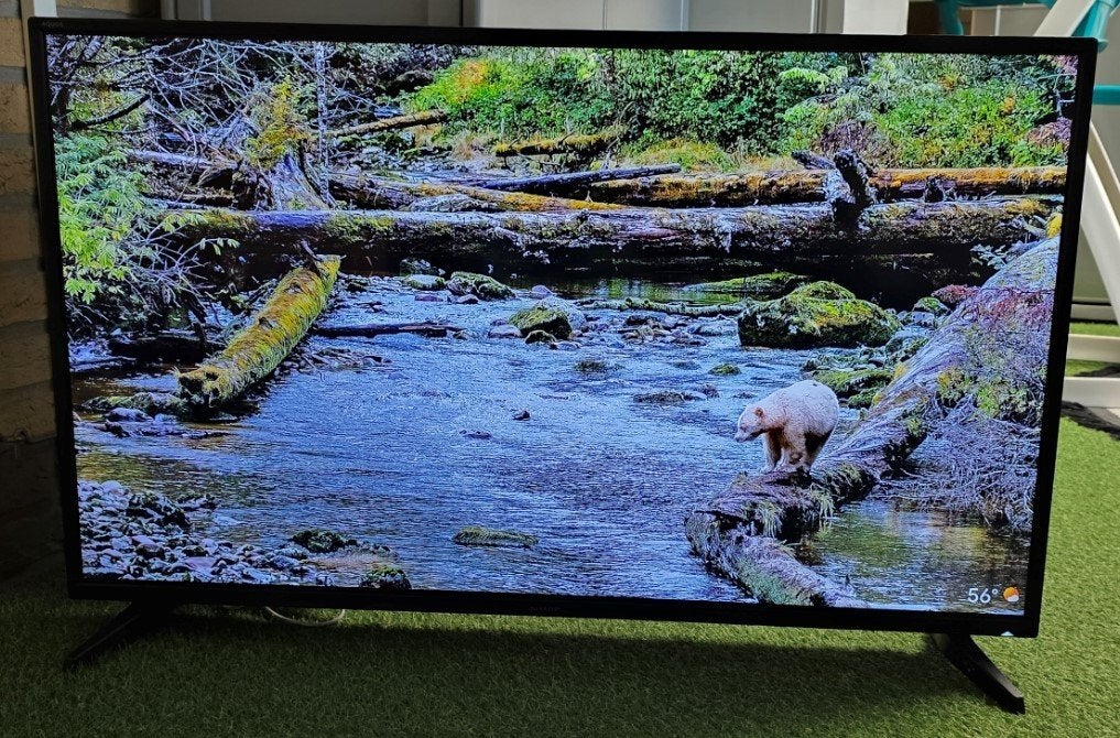 Sharp 40 inch 102cm 4K Smart TV met Wi-Fi HDMI USB, Ophalen, 50 Hz, Zo goed als nieuw, 100 cm of meer