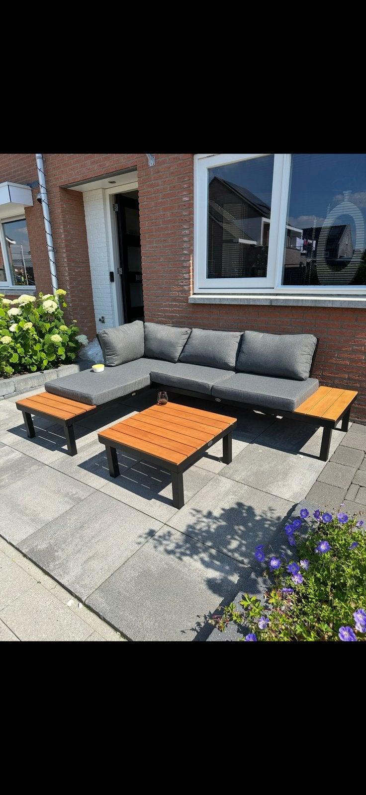 Loungeset hartman, Ophalen, Zo goed als nieuw, Aluminium