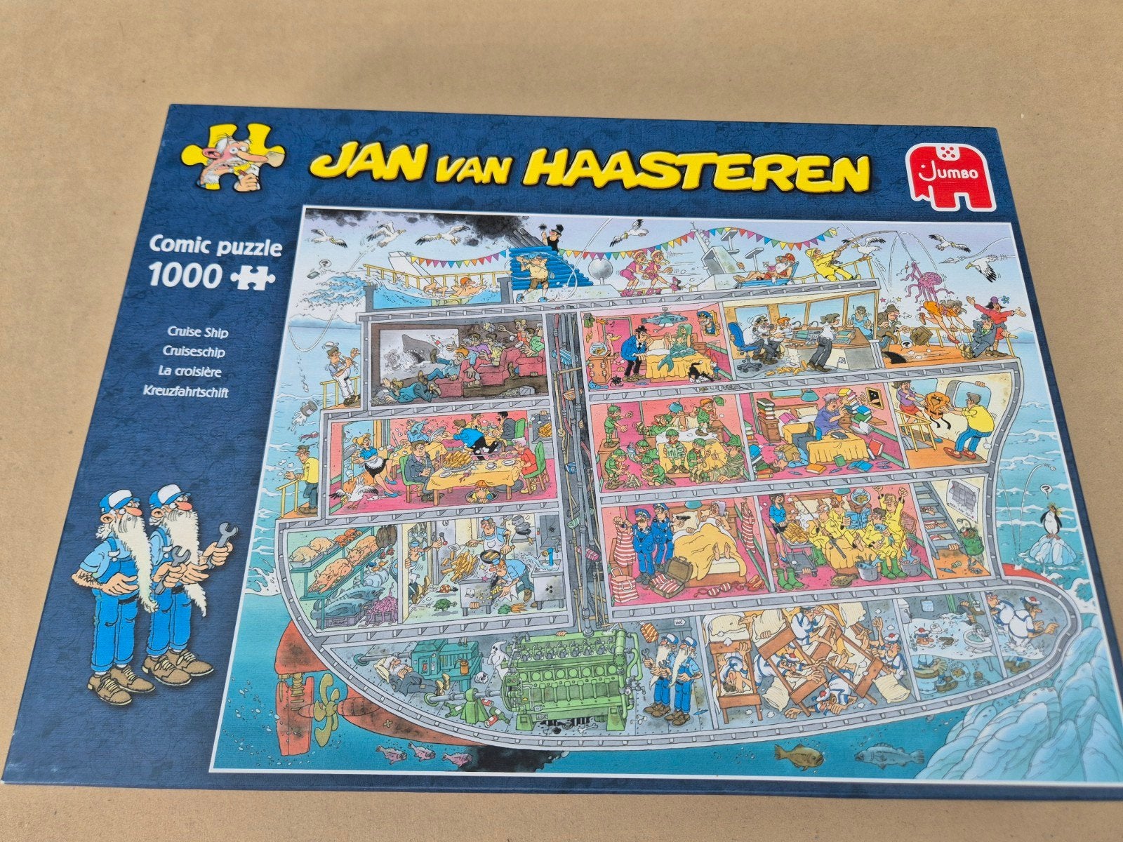 Jan van haasteren puzzel cruise schip, Ophalen of Verzenden, 500 t/m 1500 stukjes, Gebruikt