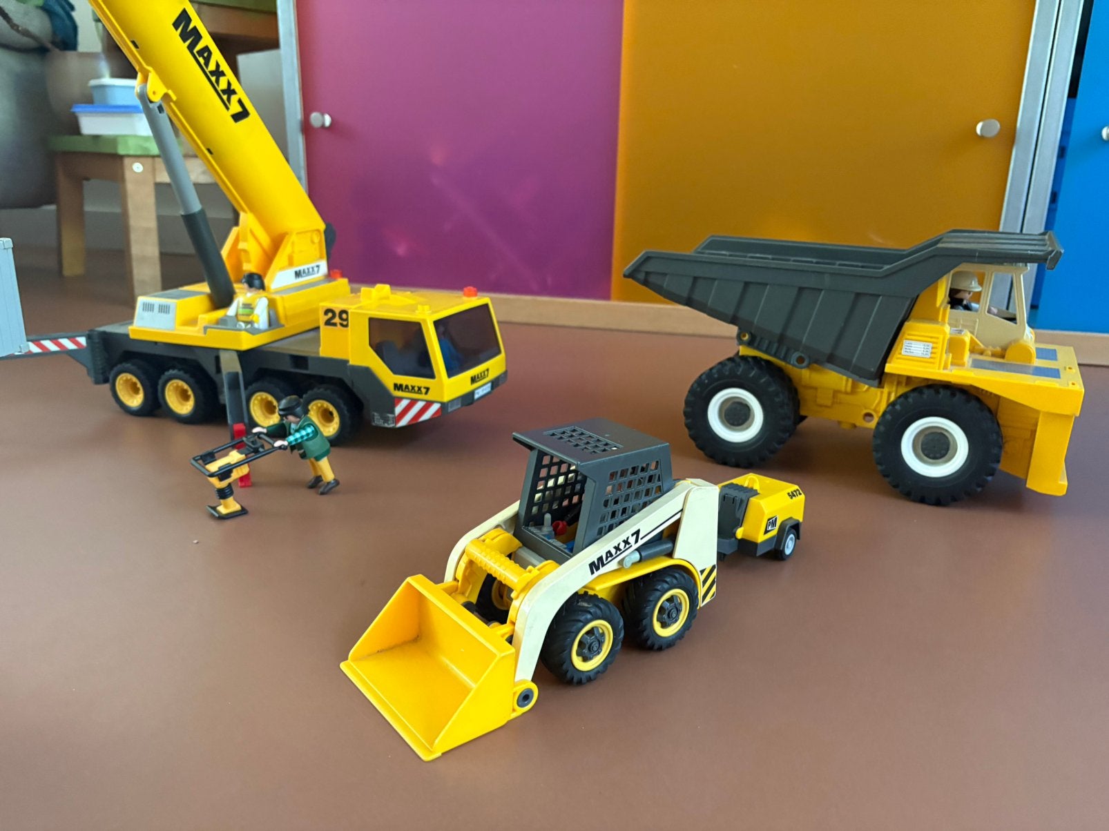 Playmobil hijskraan kiepwagen graafmachine maxx 7, Verzenden, Gebruikt, Tractor of Landbouw, Overige merken