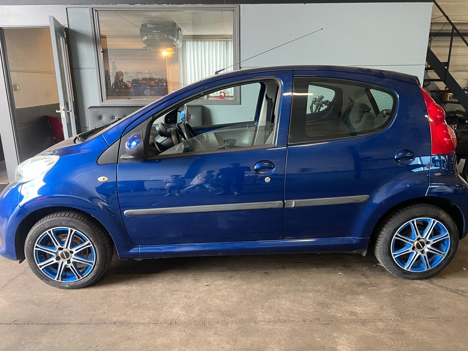 Peugeot 107 1.0 12V 3DR 2008 Blauw, Auto's, Voorwielaandrijving, 765 kg, 68 pk, Handgeschakeld