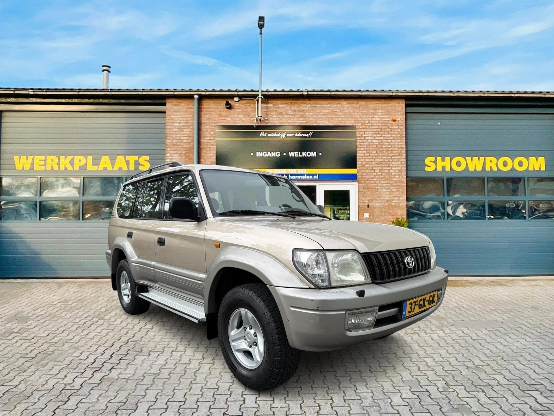 Toyota Land Cruiser 90 3.4i V6 4X4 Executive *2014 Eig*Histo, Auto's, Stoelverwarming, Gebruikt, Beige, 2800 kg