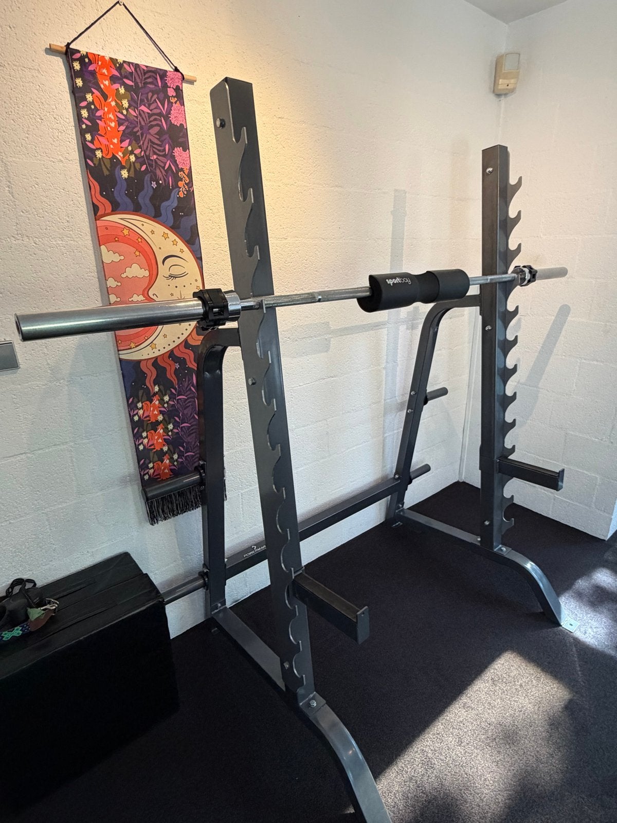 Squat Rack met halterstang & deadlift blokken, Ophalen, Gebruikt, Armen, Overige typen