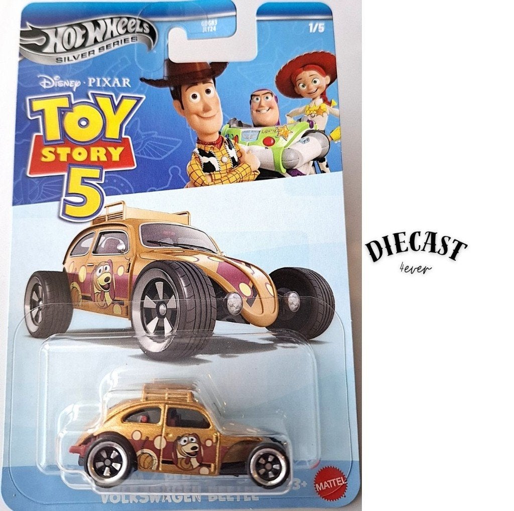 Hot Wheels Volkswagen Beetle Toy Story 5 Silver series, Ophalen, Nieuw, Auto