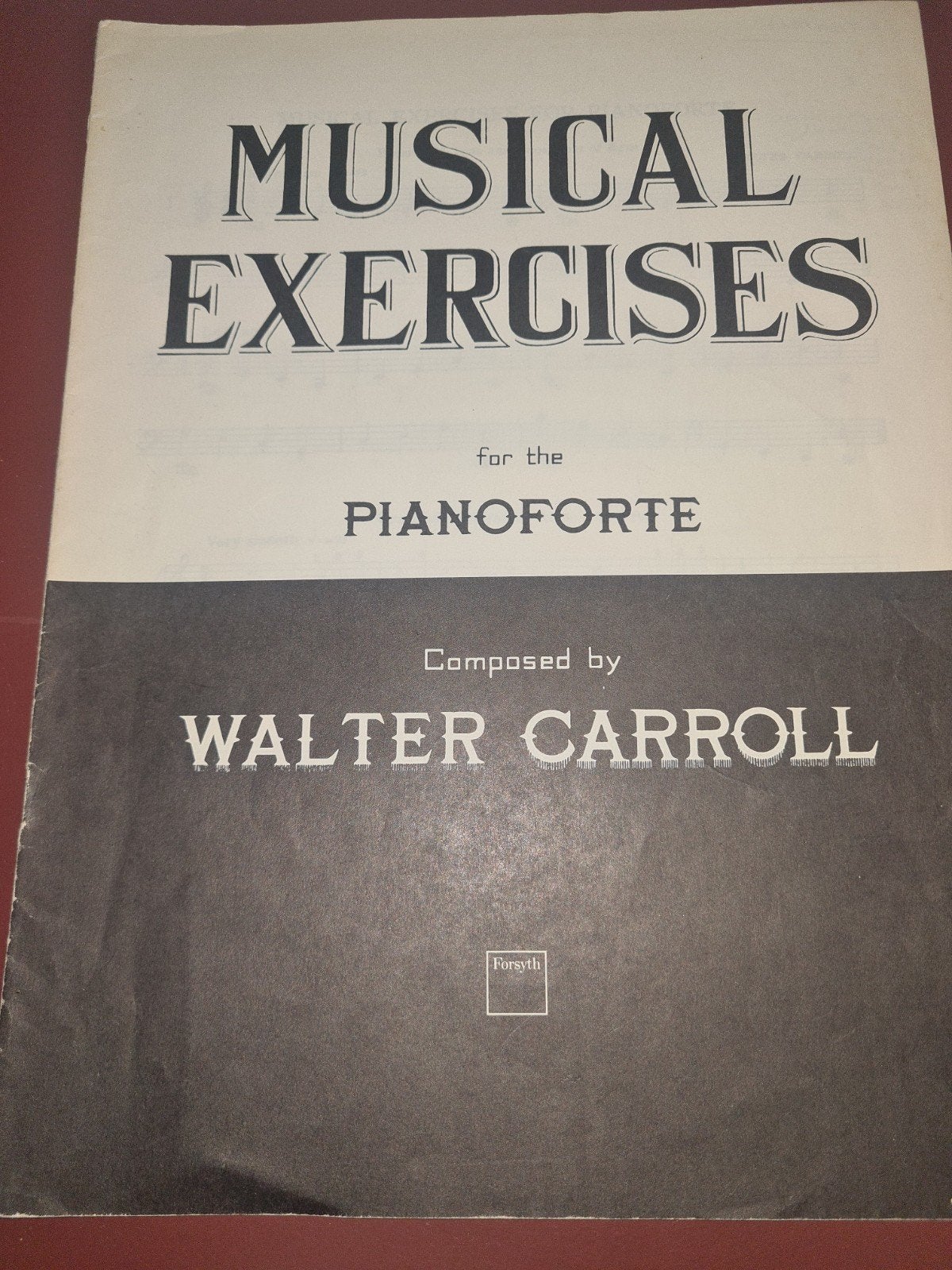 Walter Carroll - Musical Exercises for the Pianoforte, Gebruikt, Klassiek, Les of Cursus, Ophalen of Verzenden