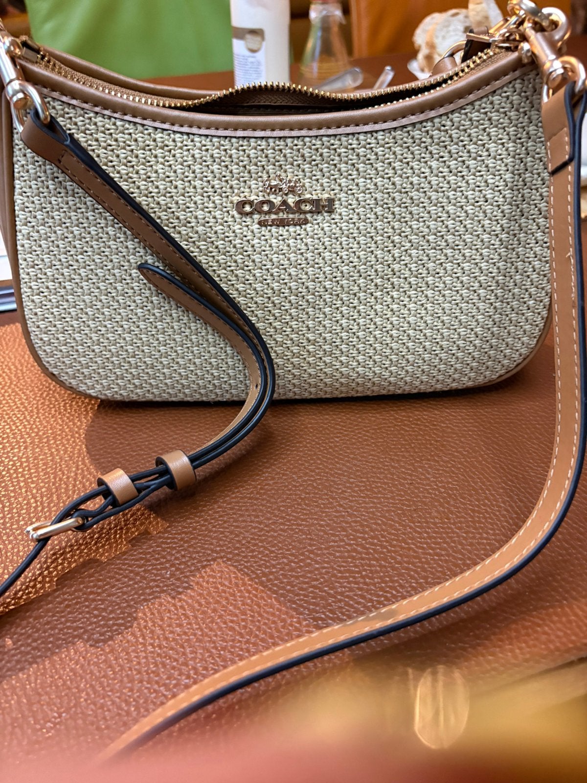 Coach tas, Ophalen of Verzenden, Zo goed als nieuw, Beige, Handtas