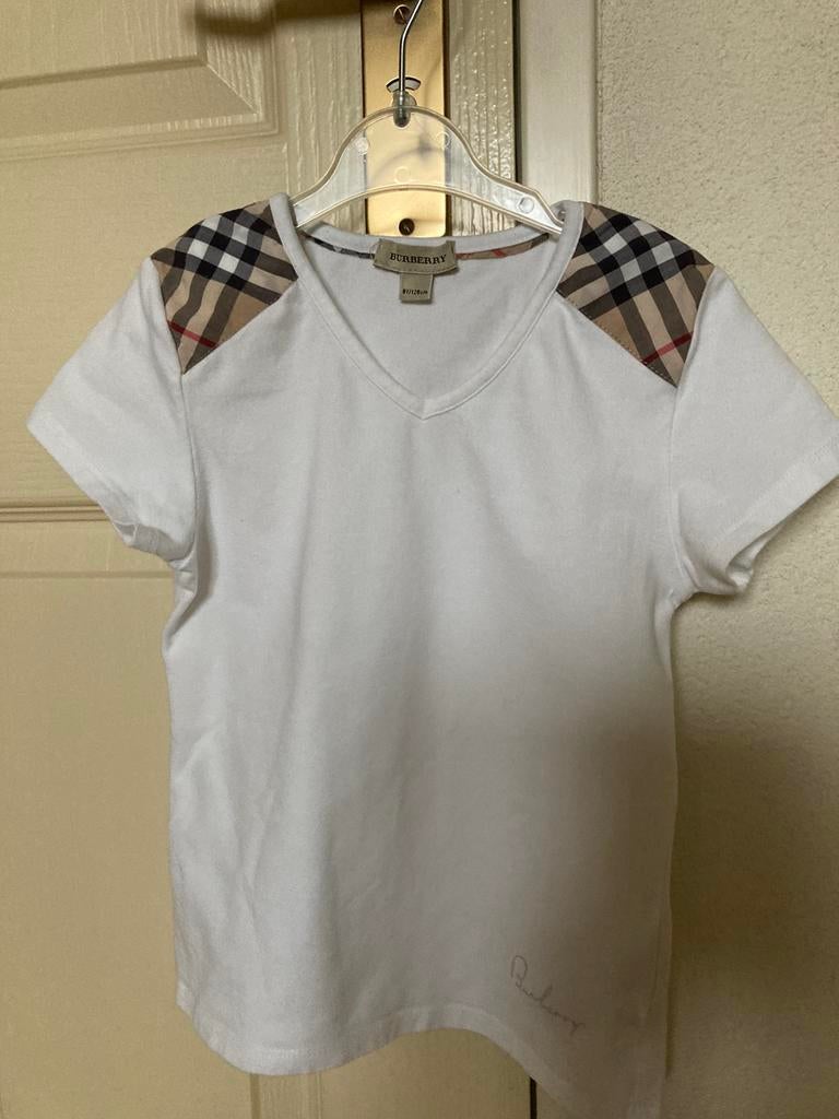 Burberry shirtje  mt 122, Ophalen of Verzenden, Gebruikt, Meisje, Shirt of Longsleeve