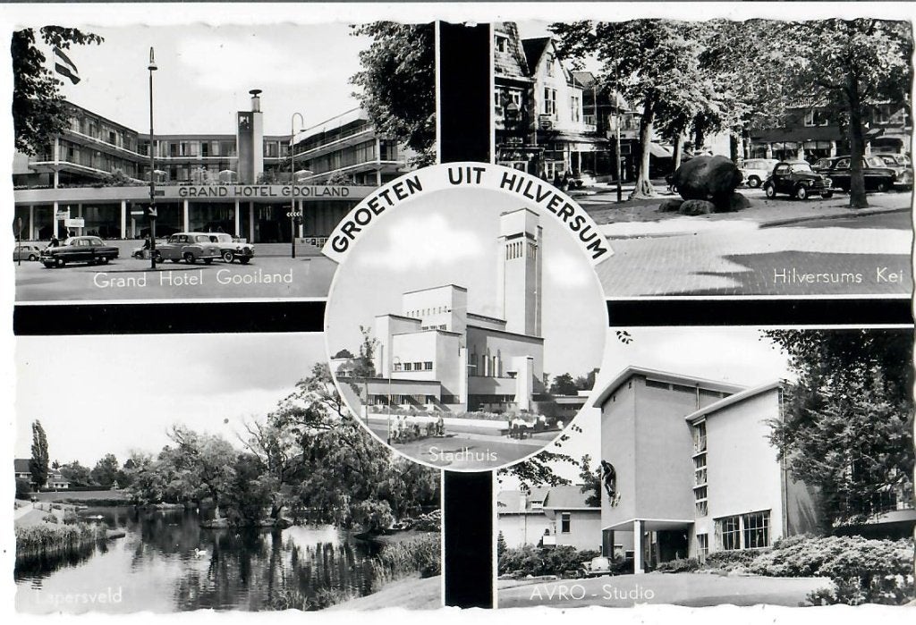 Groeten uit Hilversum (1), Verzenden, 1960 tot 1980, Ongelopen, Noord-Holland