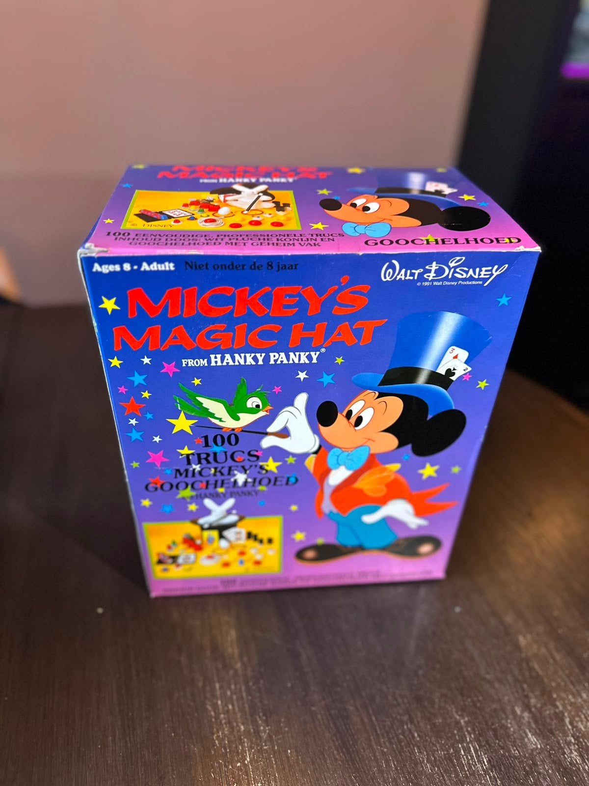 Zeldzame Disney Mickey Goochelhoed, Verzamelen, Disney, Ophalen of Verzenden, Mickey Mouse, Nieuw, Beeldje of Figuurtje