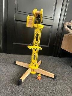 Pintoy houten hijskraan, Ophalen of Verzenden, Zo goed als nieuw