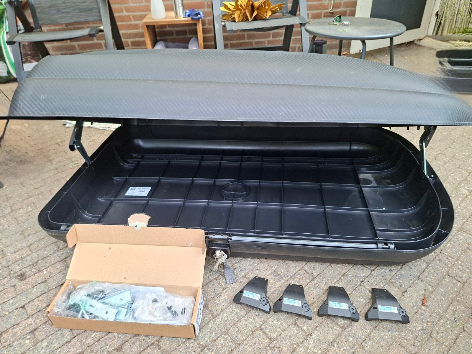 Dakkoffer+dragers, Citroën C4 picasso zonder dakrails, Ophalen, Gebruikt