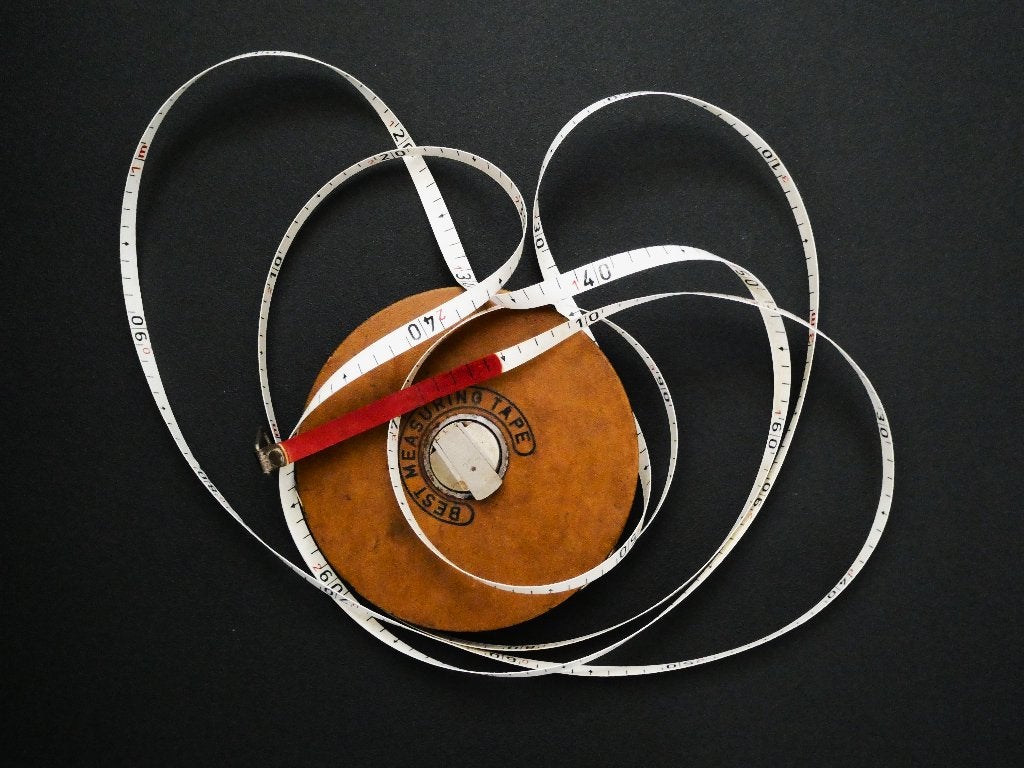 Oud meetlint rolmaat PANZER 30 M Best Measuring Tape 1950, Antiek en Kunst, Curiosa en Brocante, Ophalen of Verzenden