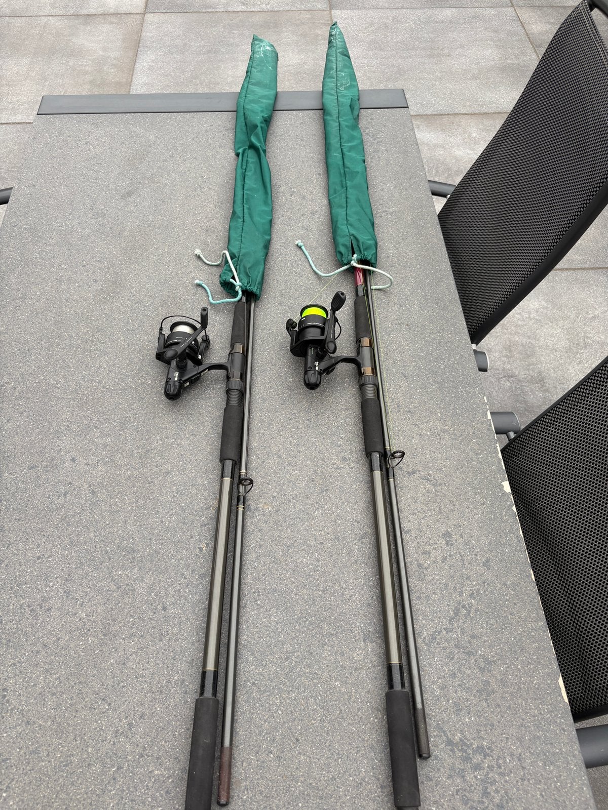 2x Silstar Hengel, accesoires opties…!!, Watersport en Boten, Ophalen, Gebruikt, Werphengel