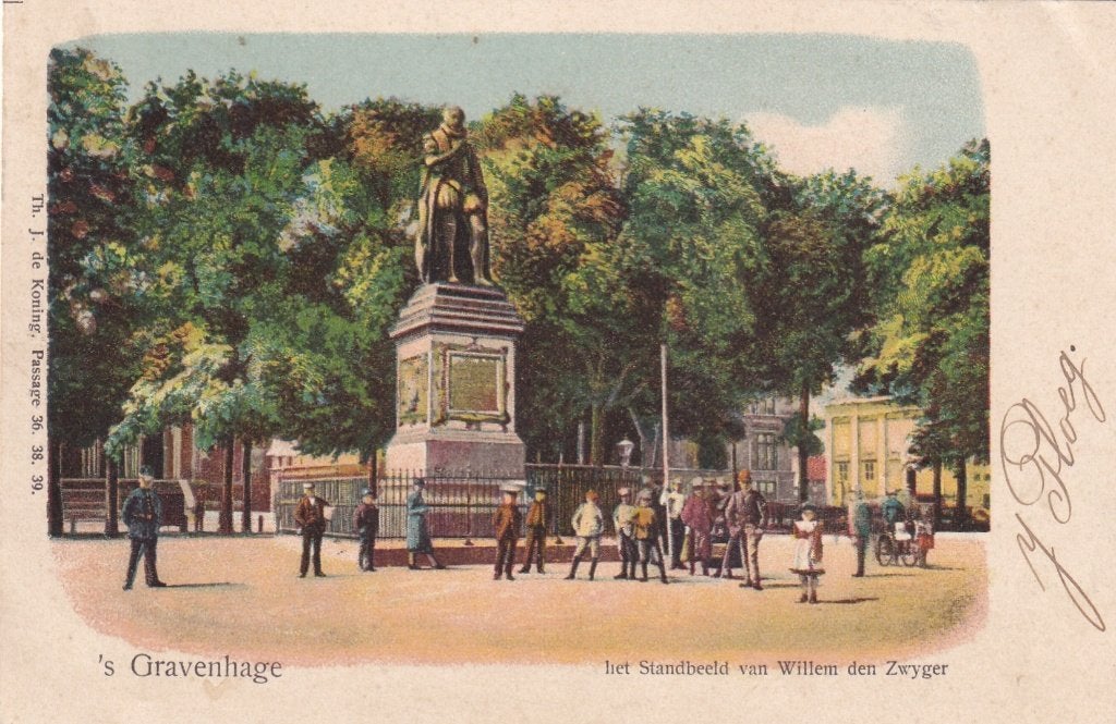Oude Ansichtkaart 's Gravenhage - Willem de Zwijger, Ophalen of Verzenden, Voor 1920, Gelopen, Zuid-Holland