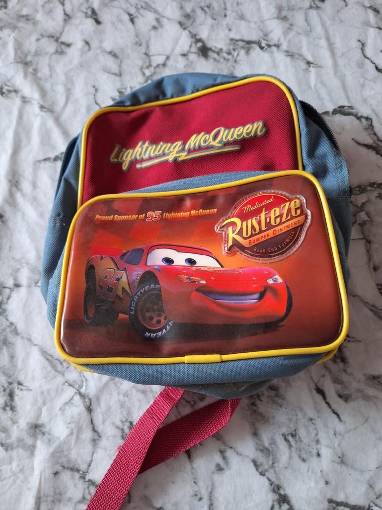 Lightning McQueen Kinderrugzak - Cars - Gebruikt, Gebruikt, Minder dan 30 cm, Disney of Dora, Ophalen of Verzenden