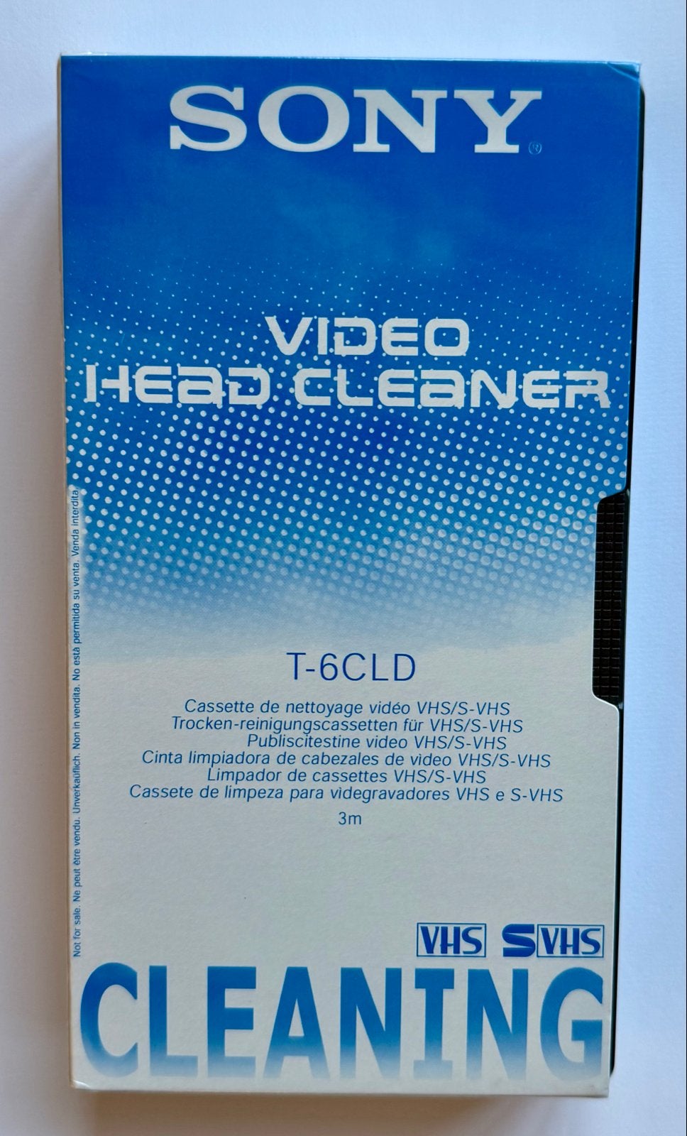 Sony Video Head Cleaner T-6CLD VHS/S-VHS - Nieuw en Geseald, Audio, Tv en Foto, Videospelers, Nieuw, Overige typen, Ophalen of Verzenden
