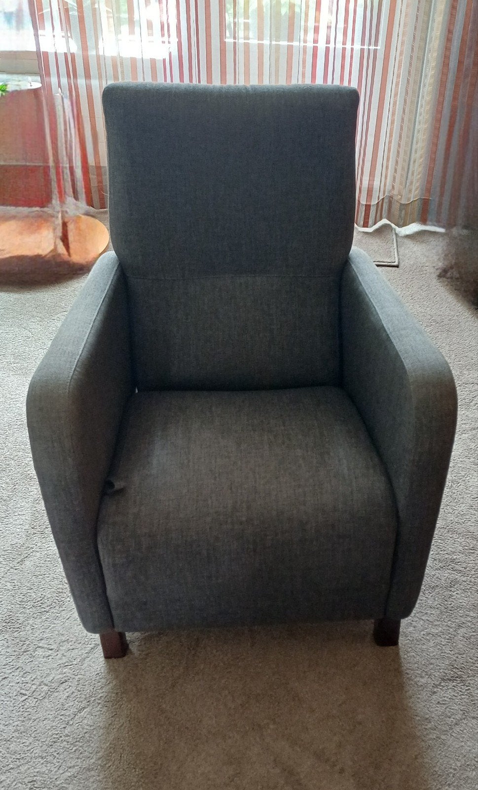 Fauteuil met relax stand, Ophalen, Gebruikt, Minder dan 75 cm, Stof