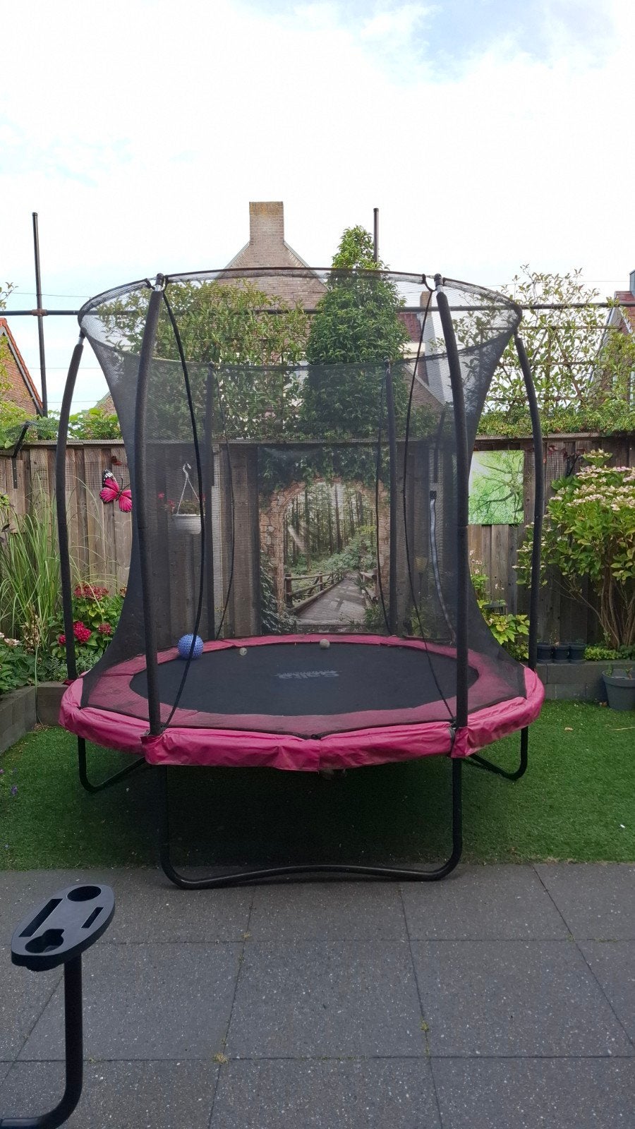 Salta Trampoline Comfort Edition Ø 213 cm met toebehoren, Ophalen, Gebruikt