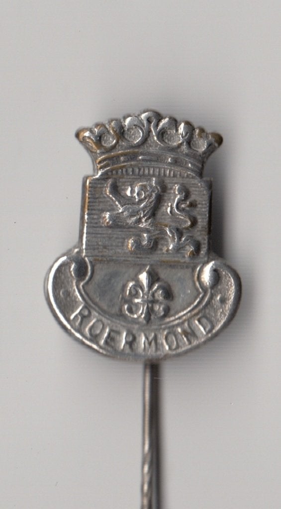 Roermond Stadswapen speldje, Verzamelen, Speldjes, Pins en Buttons, Gebruikt, Niet vindbaar, Niet vindbaar, Speldje of Pin