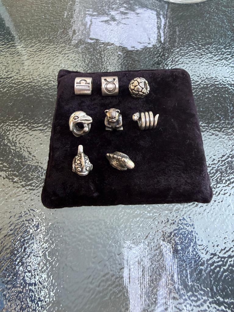 Pandora bedels dieren, sterrenbeelden, hartjes, Pandora, Ophalen of Verzenden, Zo goed als nieuw, 4 bedels of meer