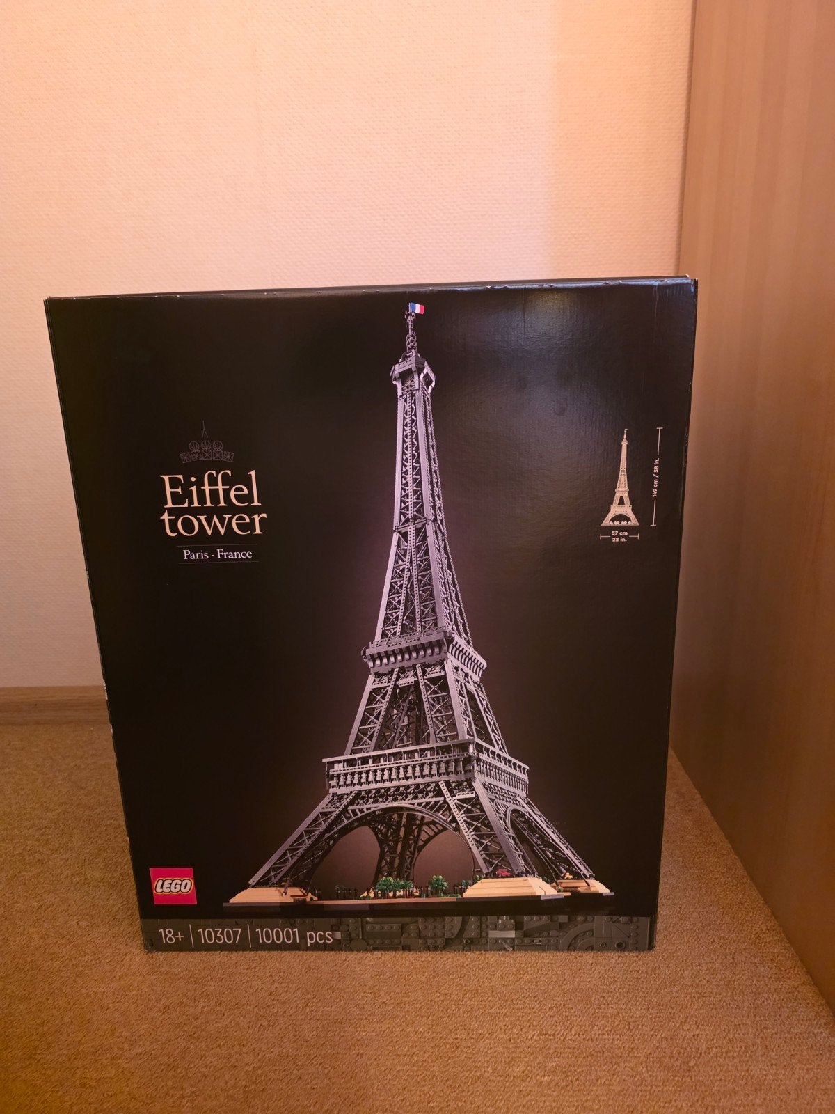 Prachtige LEGO Eiffeltoren set (10307) in zeer goede staat., Ophalen of Verzenden, Zo goed als nieuw, Groter dan 1:32