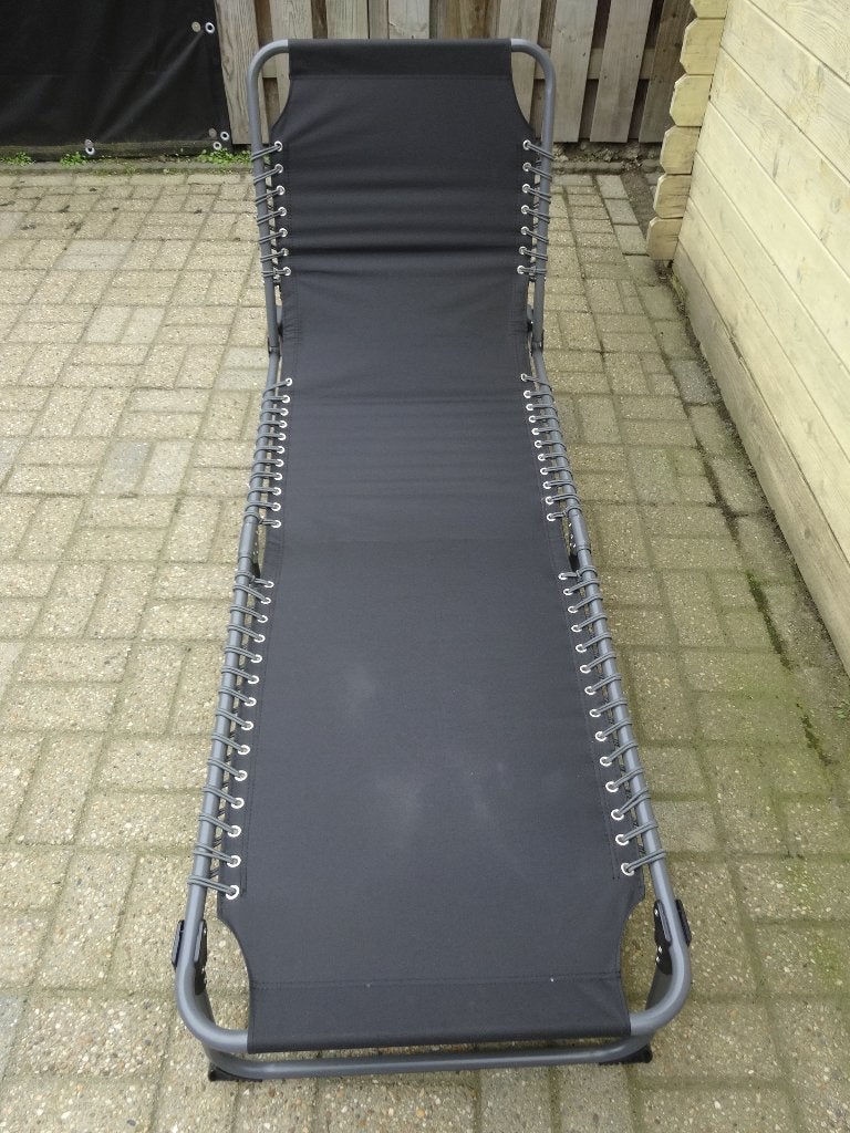 ligbed, Tuin en Terras, Ligbedden, Ophalen, Zo goed als nieuw, Aluminium, Inklapbaar