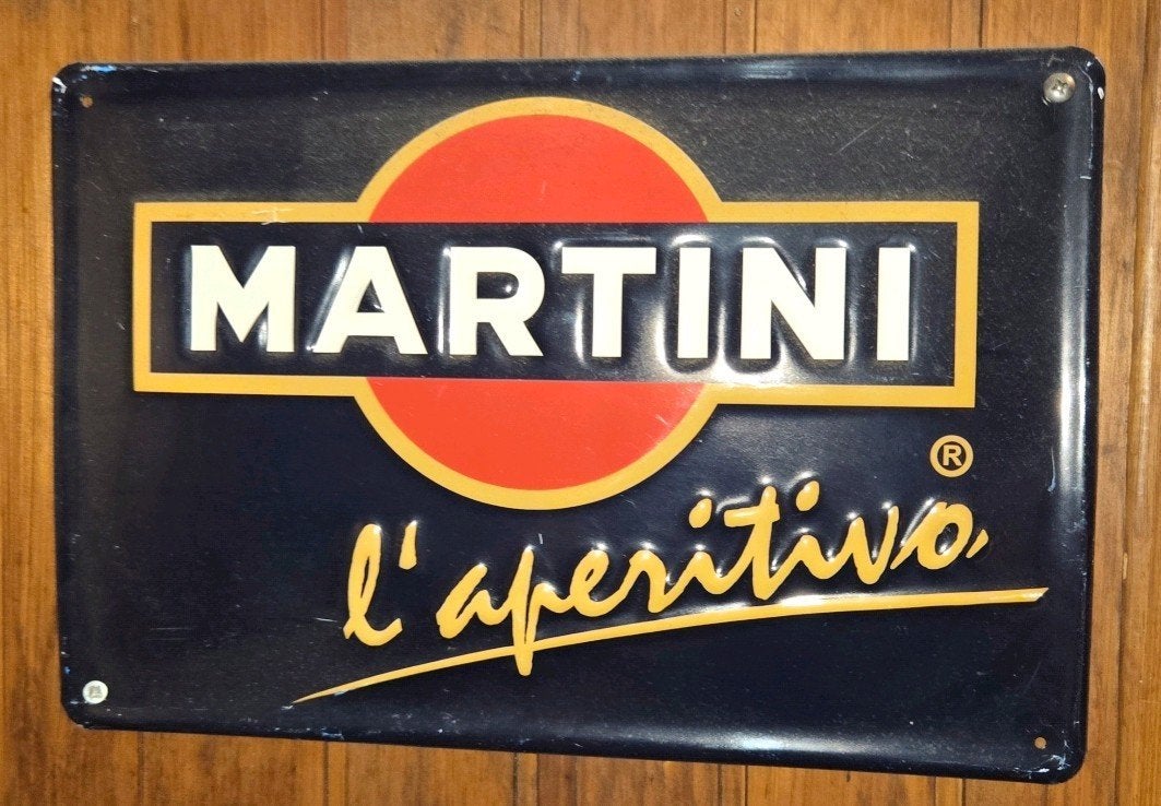 Martini reclamebord, Ophalen of Verzenden, Gebruikt, Reclamebord