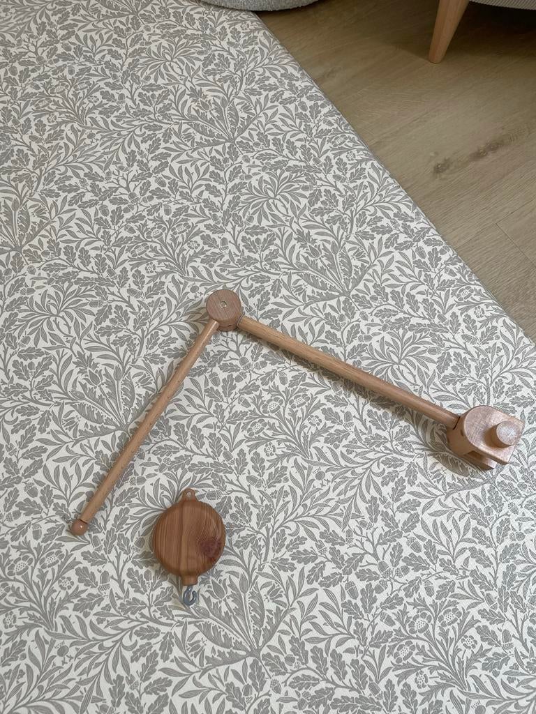 Houten baby mobiel met muziekdoosje, Ophalen, Mobiel