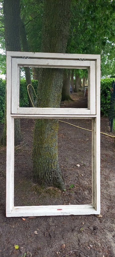 kozijn , kozijnen , hardhout , 2stuks, Ophalen, Hout, 75 tot 150 cm, Raamkozijn