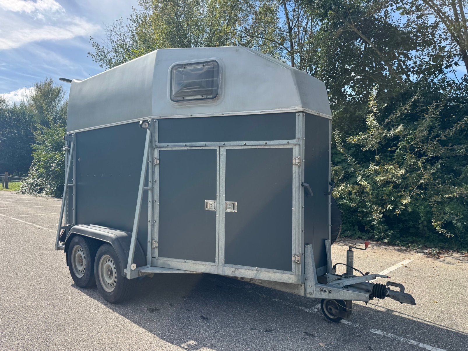 Zeer degelijke 2 paards trailer. Onderhoudsvrij!, Ophalen, Gebruikt, 2-paards trailer