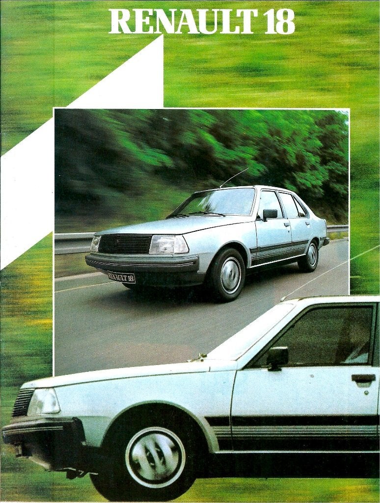 Brochure Renault 18 1983, Ophalen of Verzenden, Gelezen, Renault