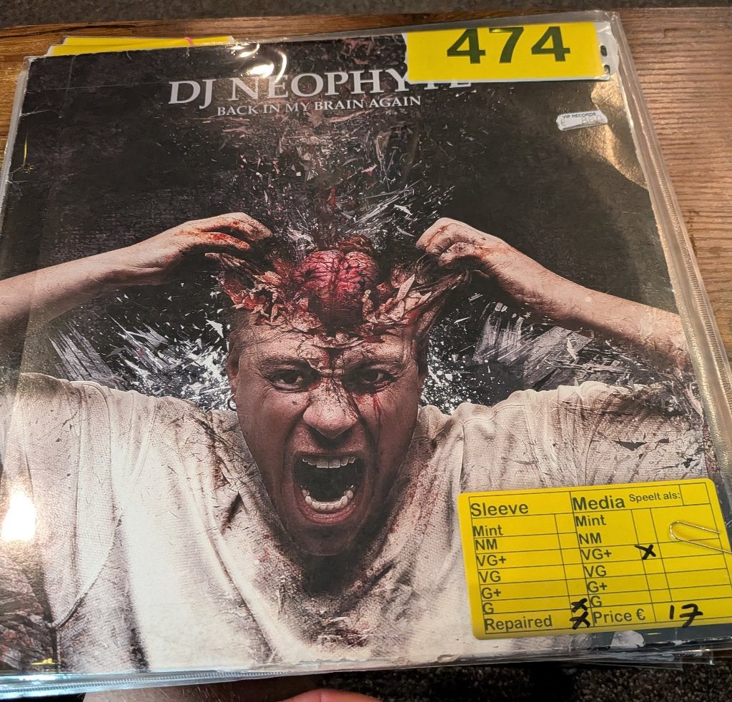 Dj Neophyte - Back in my brain again, Gebruikt, Hardcore, Inclusief binnenhoes, Ophalen of Verzenden