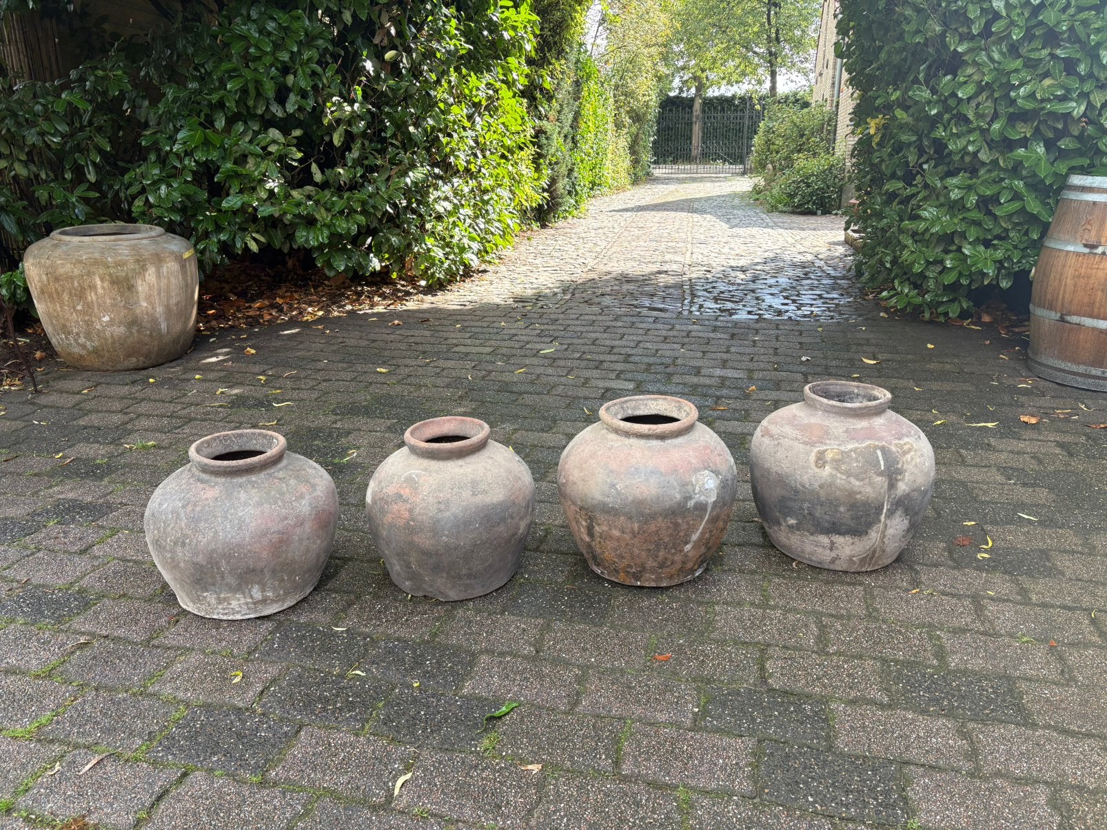 4 oude kruiken uit India, Huis en Inrichting, Gebruikt, Ophalen of Verzenden, Nvt, Nvt