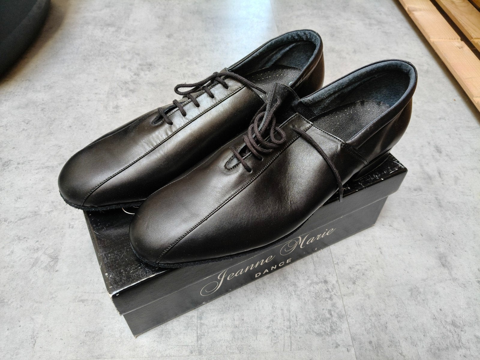 Jeanne Marie Dansschoenen Ballroom Latin Leer Suède Zool, Ophalen of Verzenden, Nieuw, Schoenen