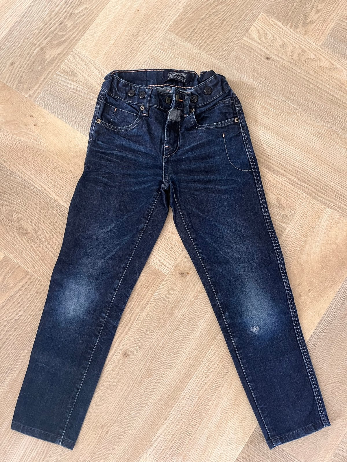 Petrol Industries donkerblauwe jeans 128  voor jongens, Ophalen of Verzenden, Zo goed als nieuw, Jongen, Broek