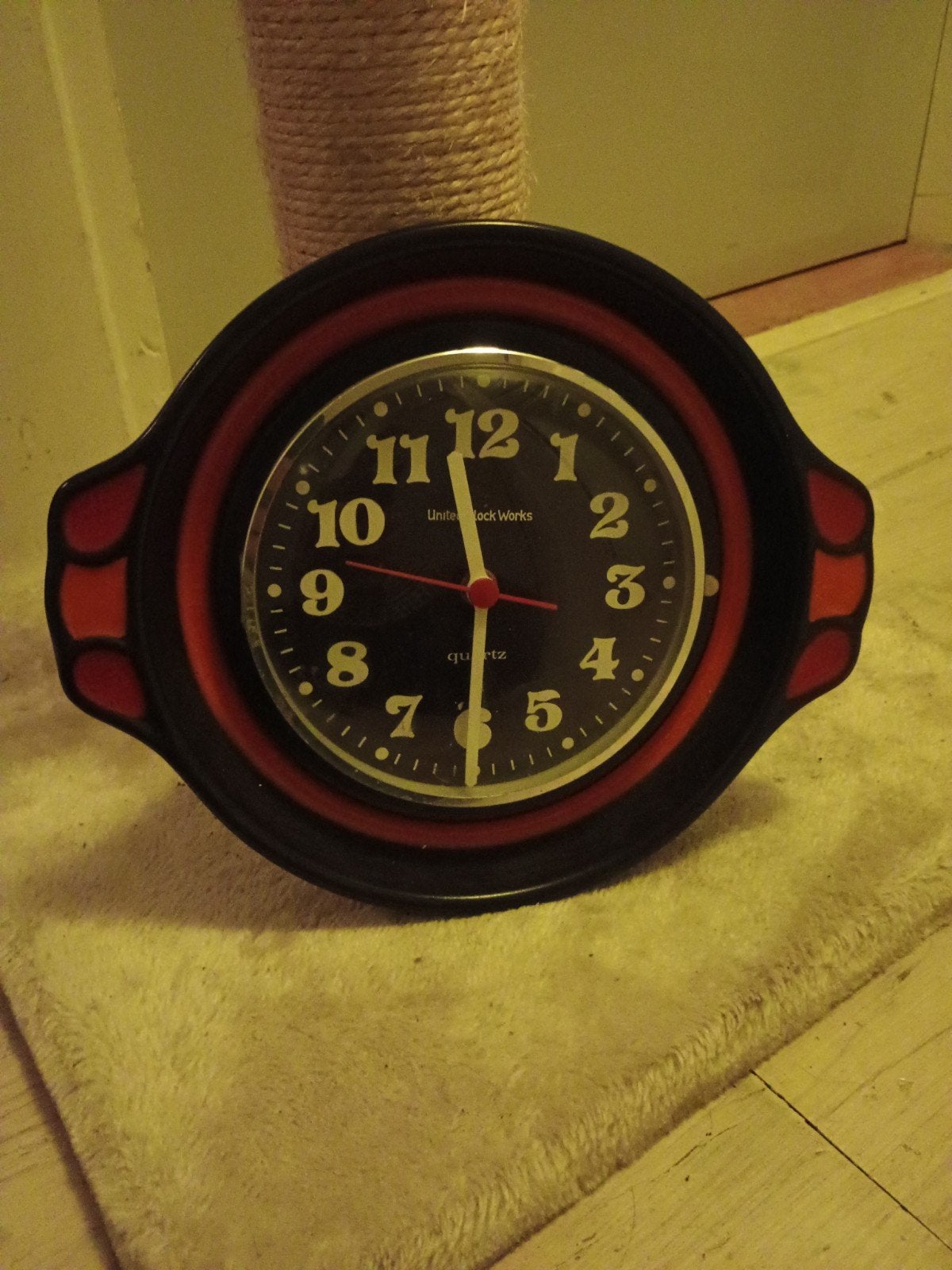 Vintage wandklok United Clock Works, Ophalen of Verzenden
