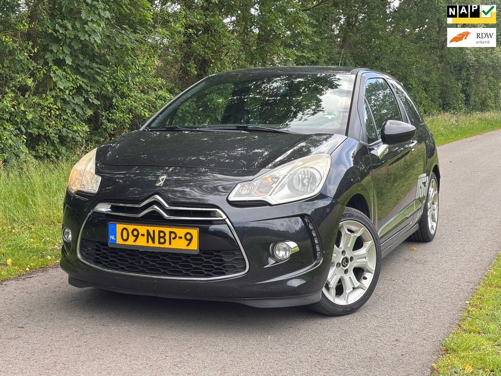 Citroen DS3 1.6 THP Sport Chic | Cruise + Navi + Leder Nu, Auto's, Citroën, Euro 5, 15 km/l, Gebruikt, Bedrijf