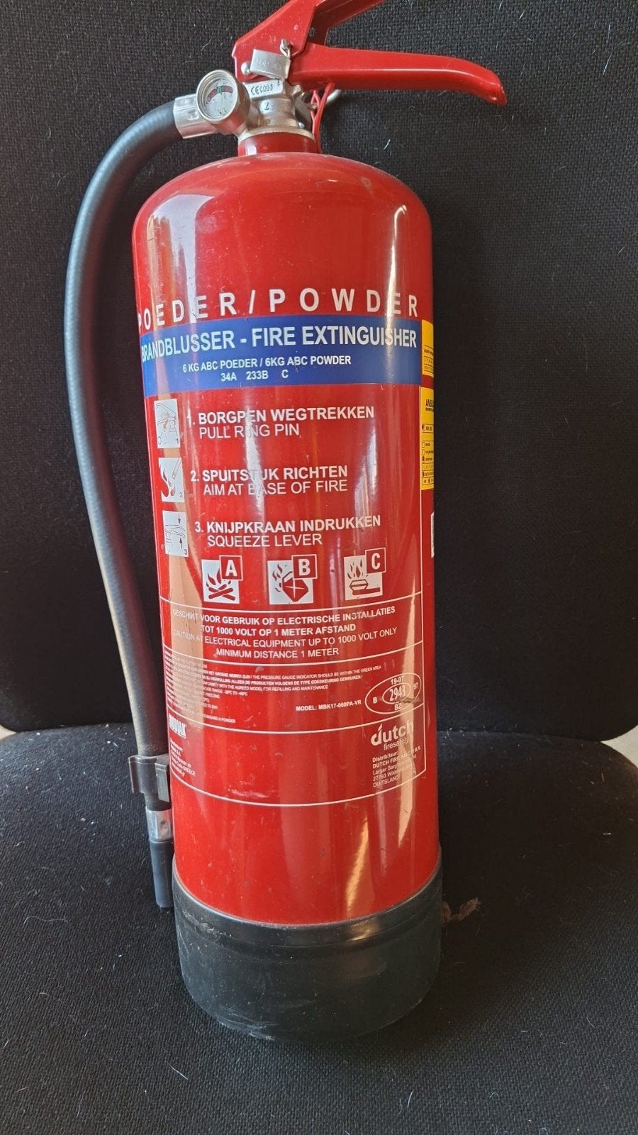 4x poeder brandblussers, Ophalen of Verzenden, Gebruikt