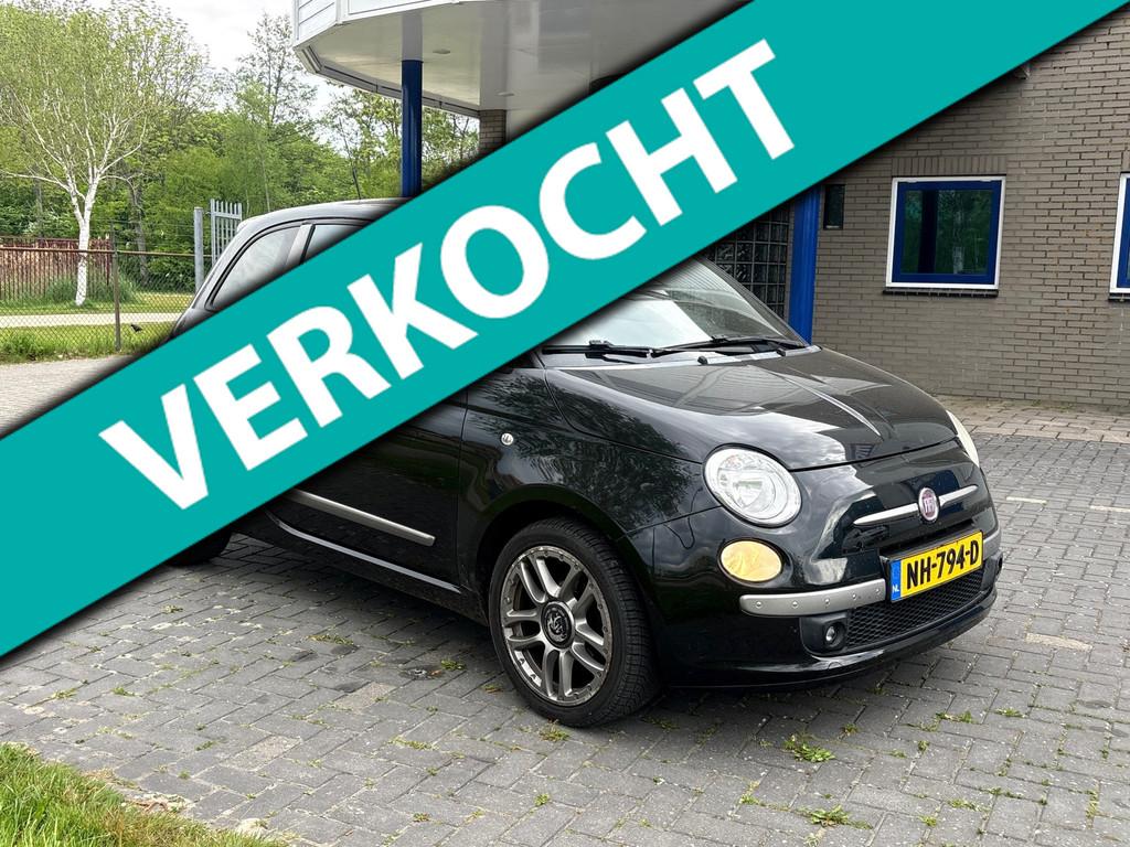 Fiat 500 1.2 Lounge/Pano/Airco/Leder/Sport/Velgen/APK, Auto's, Fiat, Voorwielaandrijving, Gebruikt, 4 cilinders, 840 kg