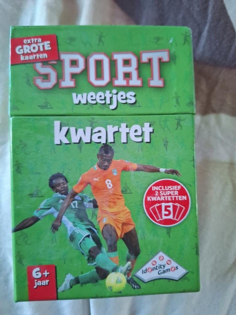 Sportweetjes kwartet, Verzamelen, Speelkaarten, Jokers en Kwartetten, Ophalen of Verzenden, Zo goed als nieuw, Kwartet(ten)