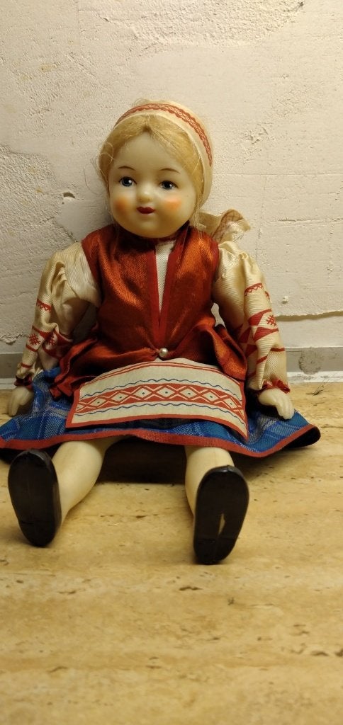 Oude Europese poppen/houten Matroesjka, Antiek en Kunst, Curiosa en Brocante, Ophalen