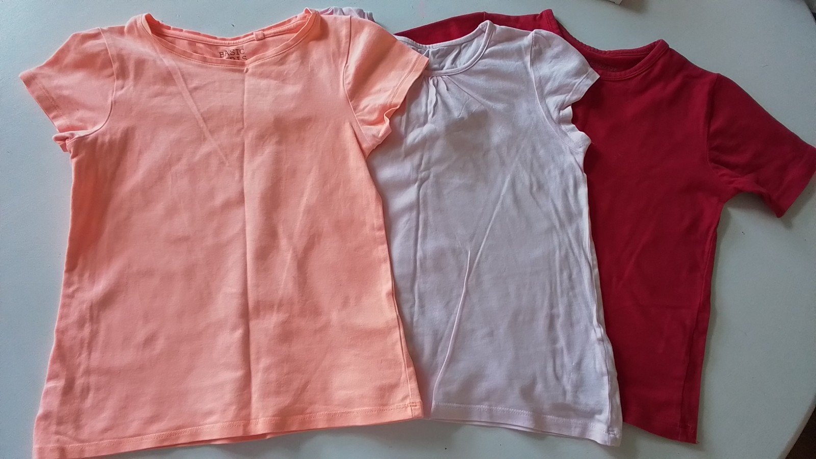 3 T-shirts maat 116, Ophalen of Verzenden, Zo goed als nieuw, Meisje, Shirt of Longsleeve