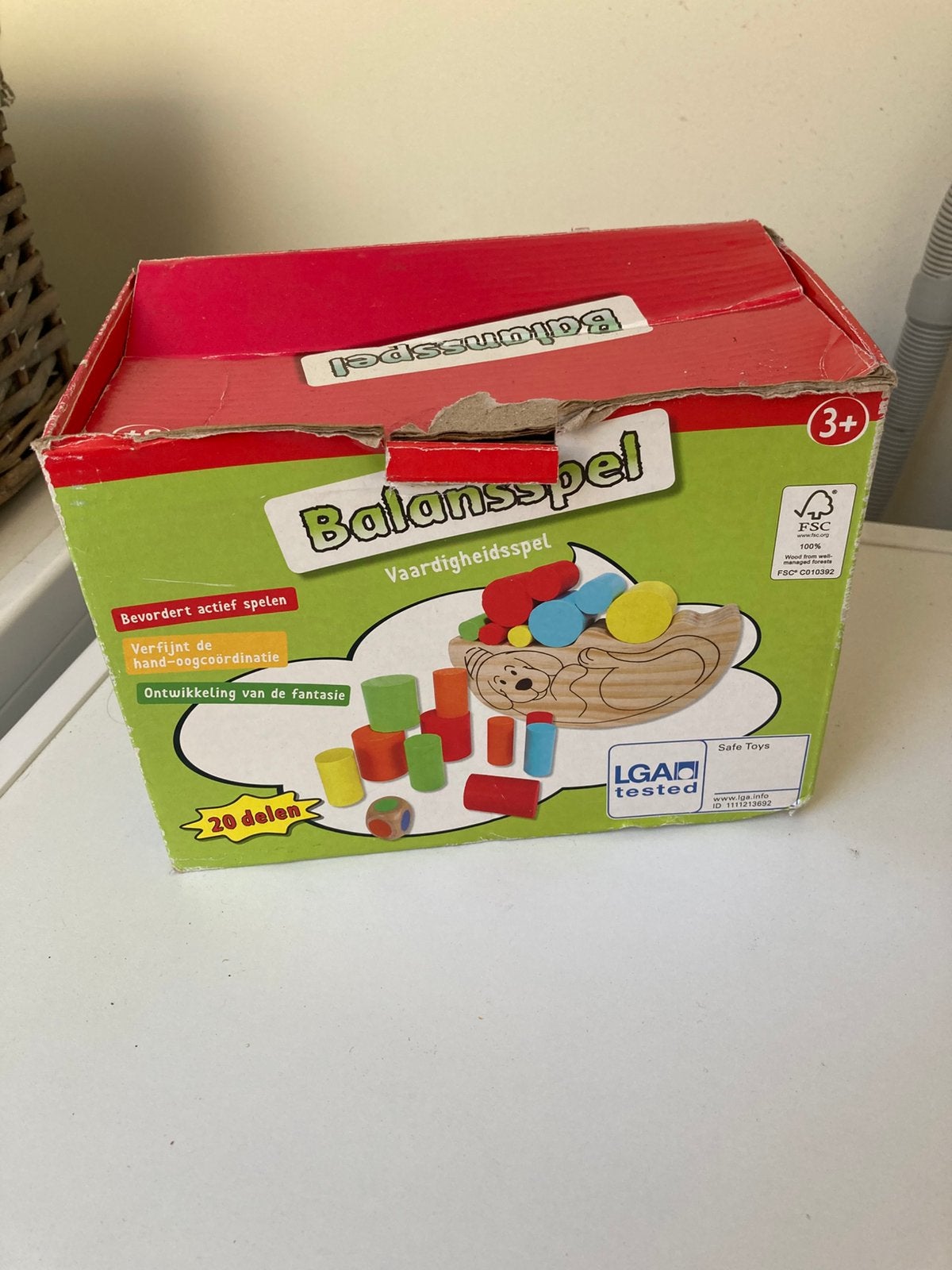 Houten balans spel, Ophalen of Verzenden, Zo goed als nieuw