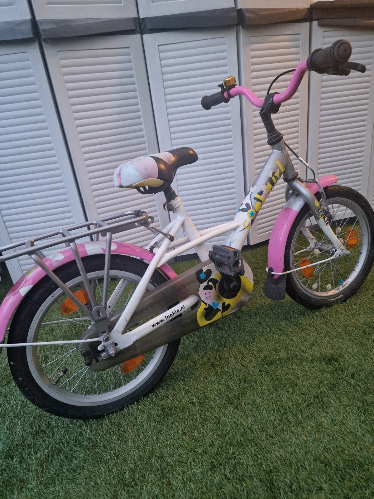 NETTE LOEKIE KINDERFIETS, Fietsen en Brommers, Fietsen | Kinderfietsjes, Terugtraprem, Loekie, Ophalen of Verzenden, 16 tot 20 inch