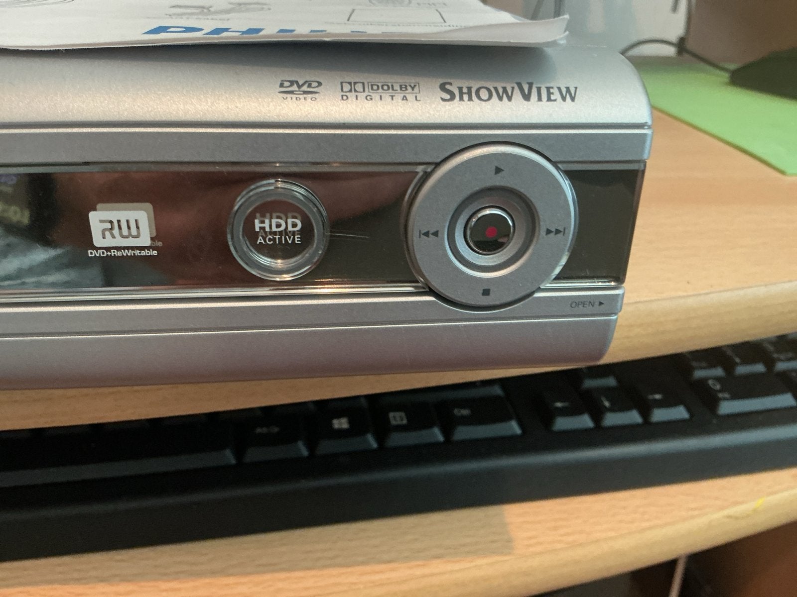 Philips DVDR3300H DVD Recorder met HDD, Ophalen, Philips, Gebruikt, Met harddisk