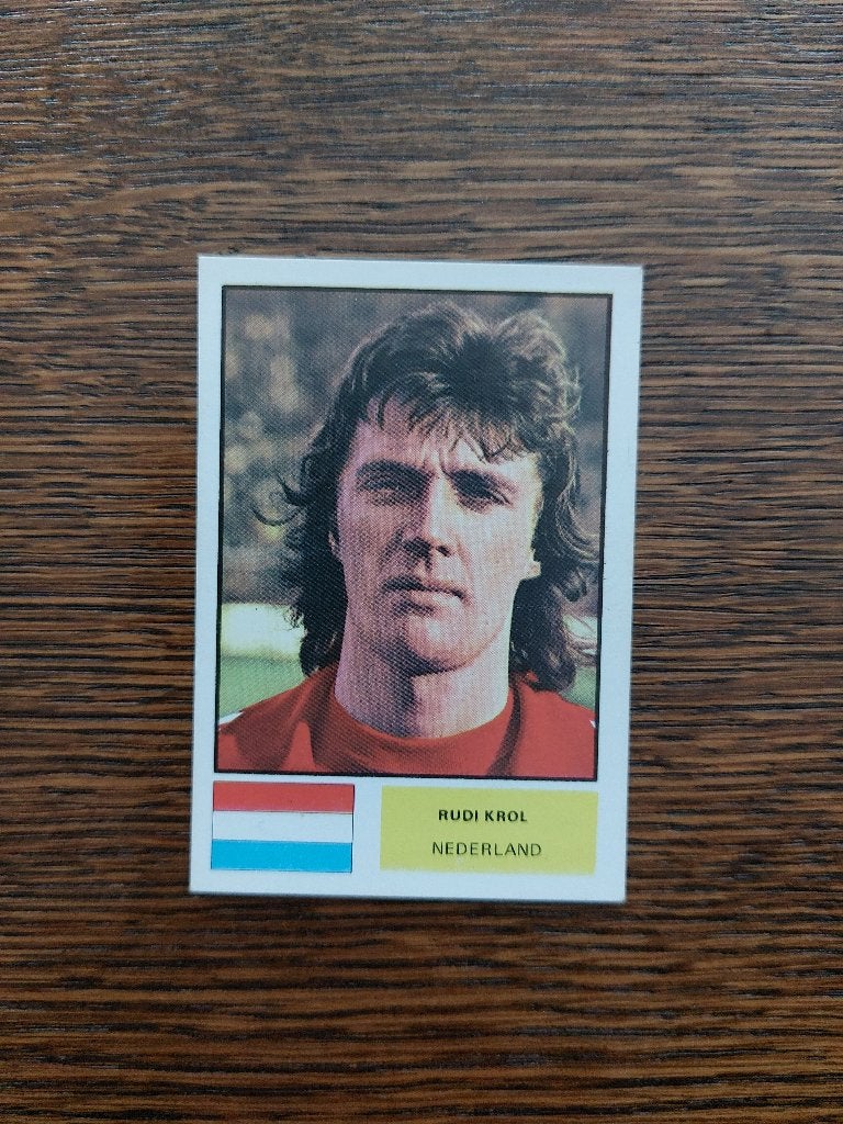 Voetbalplaatje 1974 Ruud Krol, Ophalen of Verzenden, Zo goed als nieuw, Plaatje