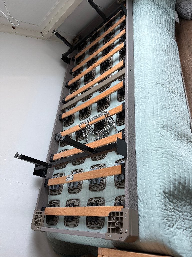 Bedbodem met verstelbare poten 80 x 200, Ophalen, Gebruikt, Eenpersoons, 80 cm