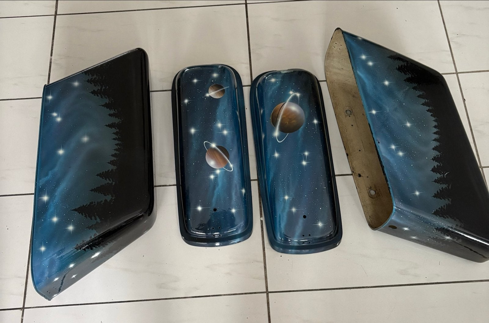 Harley Davidson Panhead Shovelhead Koffers met Bevestiging, Motoren, Accessoires | Koffers en Tassen, Ophalen of Verzenden, Gebruikt